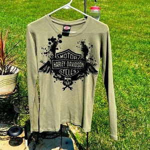 Harley Davidson long sleeve T Sz L